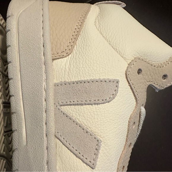 NIB Veja V-15 Leather Sneakers Sz 7 EU 38 Cashew Pierre Multicolor Hightops - Picture 8 of 13